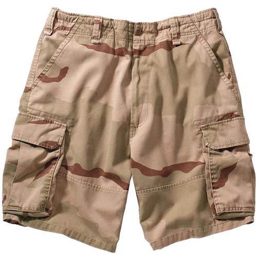 Vintage Camo Paratrooper Cargo Shorts