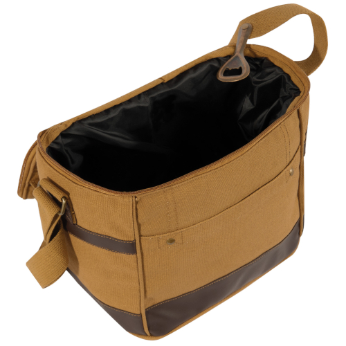 Canvas Insulated Cooler Bag With Bottle Opener