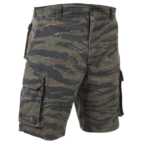 Vintage Camo Paratrooper Cargo Shorts