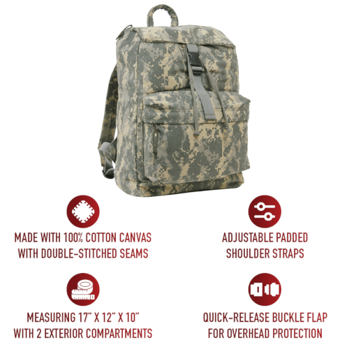 Water Resistant Canvas Daypack