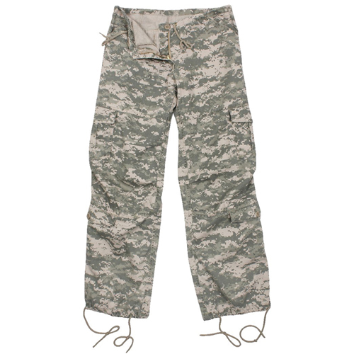 Womens Camo Vintage Paratrooper Fatigue Pants