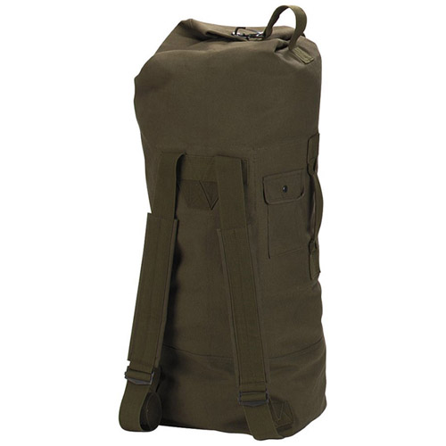 G.I. Style Canvas Double Strap Duffle Bag