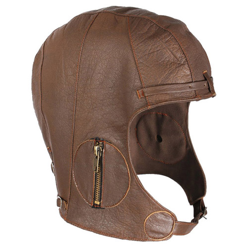 WWII Style Pilots Leather Helmet