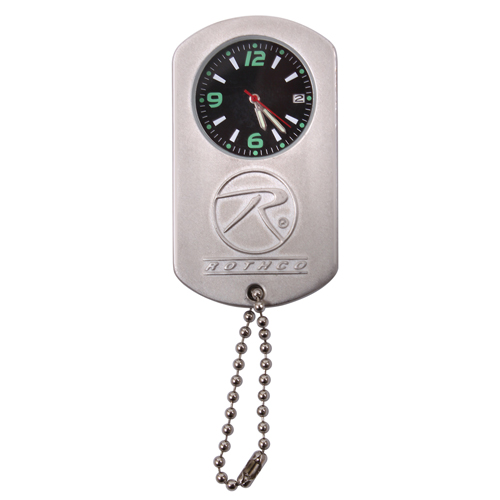 Silver Dog Tag Watch