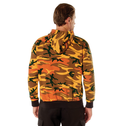 Mens Camo Pullover Hooded Sweatshirt