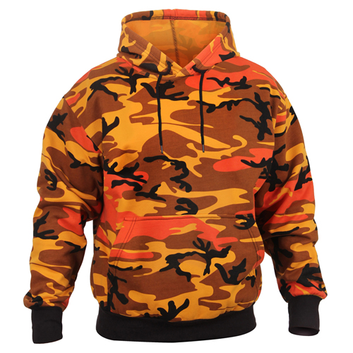 Mens Camo Pullover Hooded Sweatshirt