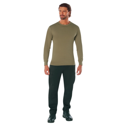 Mens Long Sleeve Solid T-Shirt