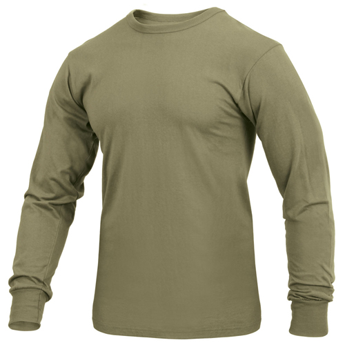 Mens Long Sleeve Solid T-Shirt