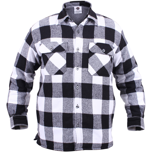 Ultra Force Mens Extra Heavyweight Buffalo Plaid Sherpa-Lined Flannel Shirts