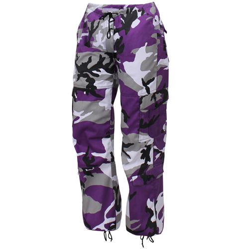 Ultra Force Womens Paratrooper Colored Camo Fatigues Pant