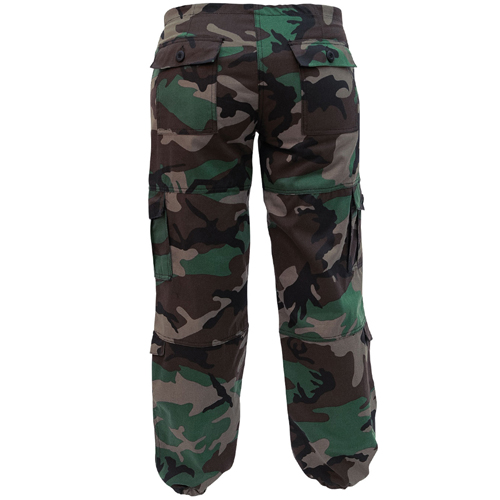 Ultra Force Womens Unwashed Camo Paratrooper Fatigue Pants