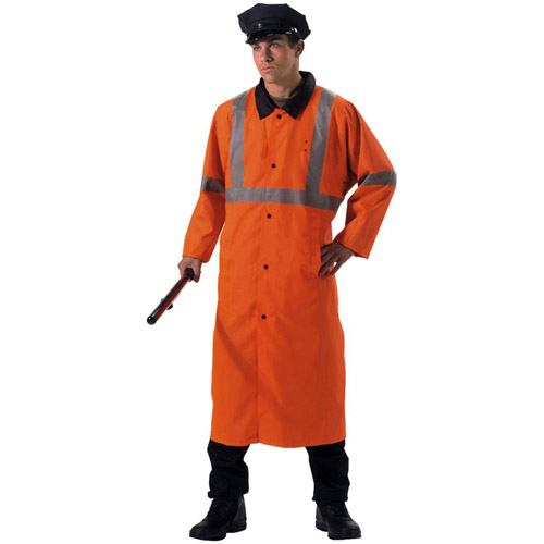 Mens Reversible Reflective Rain Parka