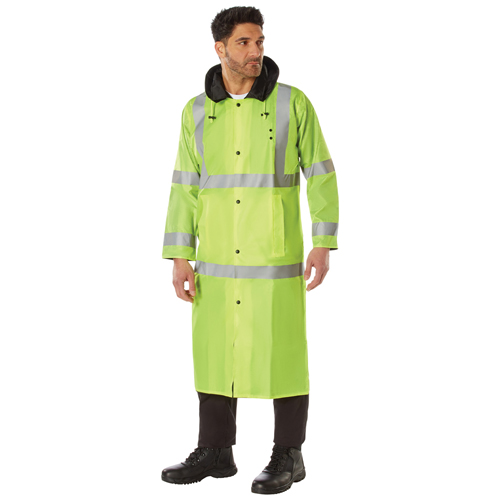 Reflective Hooded Rain Parka