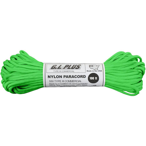 Nylon Paracord Type III 550 LB 100 Feet