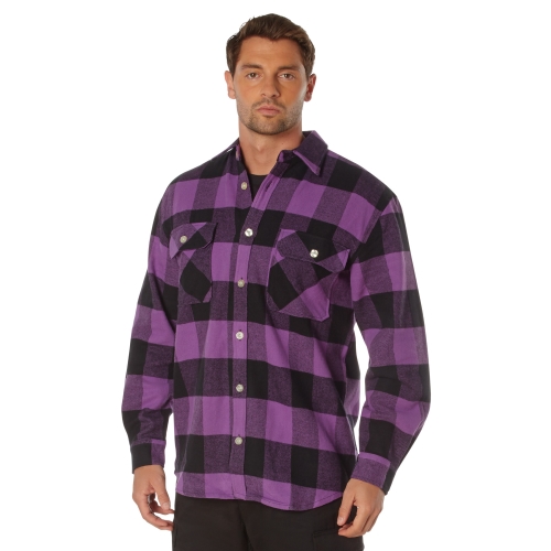 Extra Heavyweight Buffalo Plaid Flannel Cotton Shirt