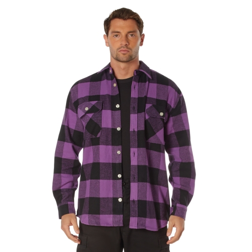 Extra Heavyweight Buffalo Plaid Flannel Cotton Shirt