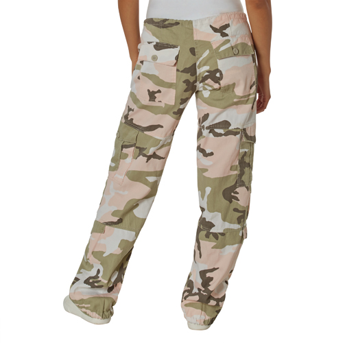 Womens Camo Vintage Paratrooper Fatigue Pants