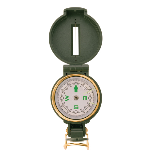 Lensatic Camo Plastic Compass