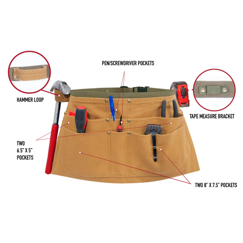 Canvas Waist Work Apron