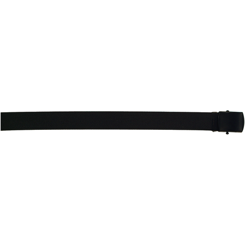 Military Black Buckle Web Belts - 54 Inch