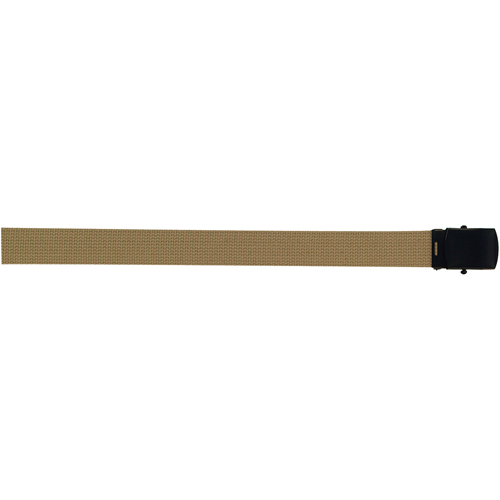 Military Black Buckle Web Belts - 54 Inch