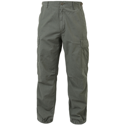 Ultra Force Mens Vintage Vietnam Rip-Stop Fatigue Pant