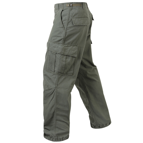 Ultra Force Mens Vintage Vietnam Rip-Stop Fatigue Pant