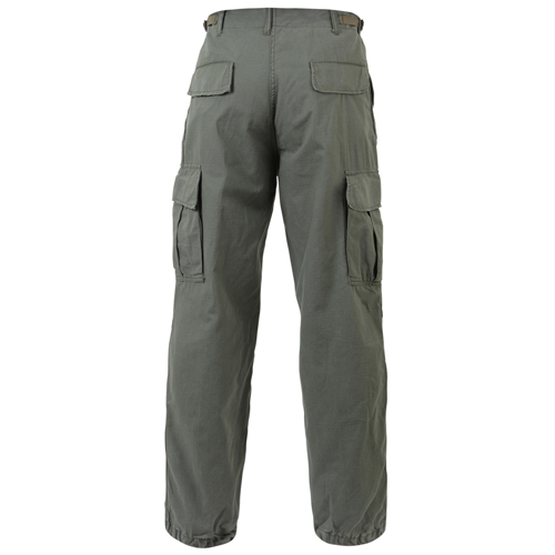 Ultra Force Mens Vintage Vietnam Rip-Stop Fatigue Pant