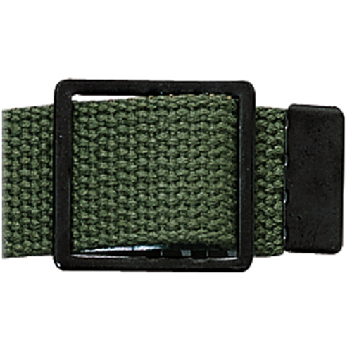 Black Open Face Web Belt Buckle