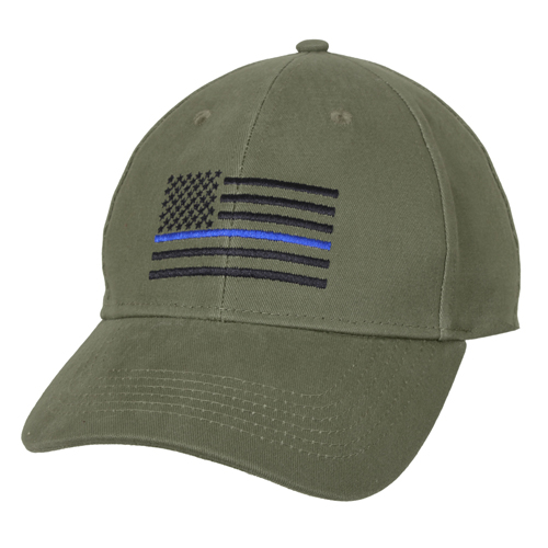 Thin Blue Line Flag Low Profile Adjustable Cap