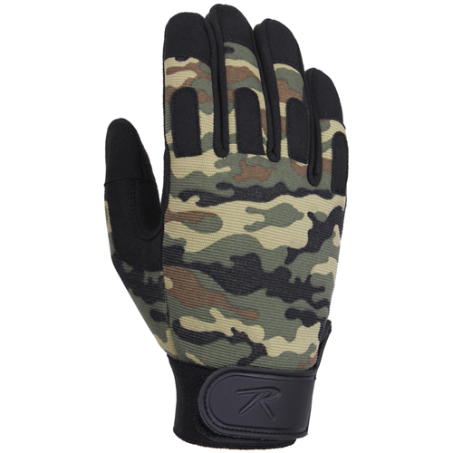Ultra Force Woodland Camo Lightweight All Purpose Duty Gloves