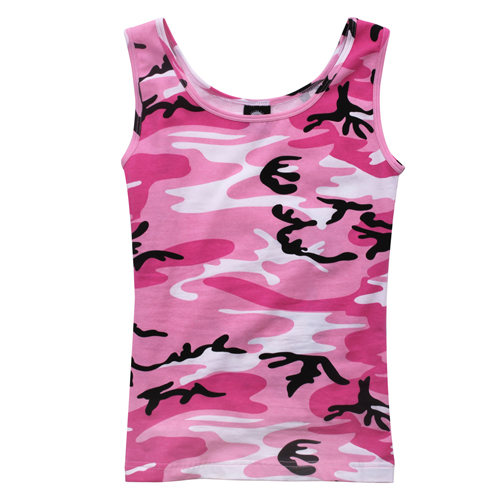 Womens Camo Stretch Tank Top