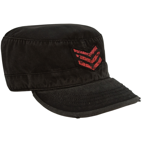 Vintage Military Red Stripes Fatigue Cap