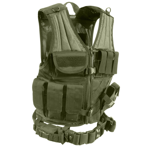 Ultra Force Cross Draw Molle Tactical Vest