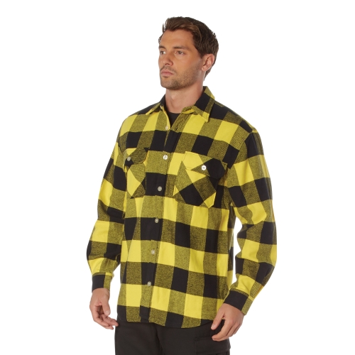 Extra Heavyweight Buffalo Plaid Flannel Cotton Shirt