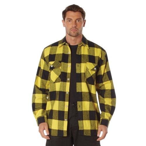 Extra Heavyweight Buffalo Plaid Flannel Cotton Shirt