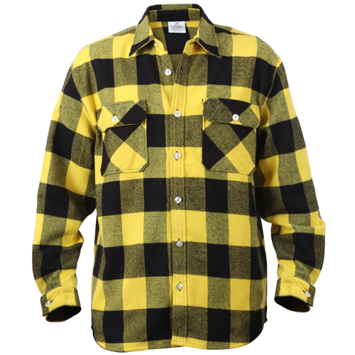 Extra Heavyweight Buffalo Plaid Flannel Cotton Shirt