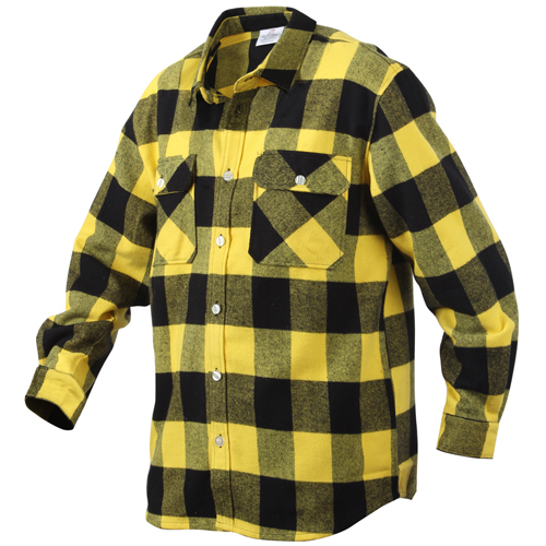 Extra Heavyweight Buffalo Plaid Flannel Cotton Shirt