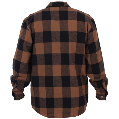 Extra Heavyweight Buffalo Plaid Flannel Cotton Shirt
