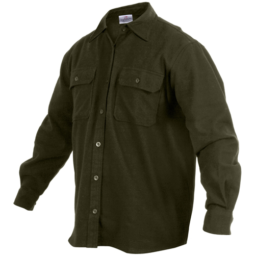Ultra Force Mens Heavy Weight Solid Flannel Shirt