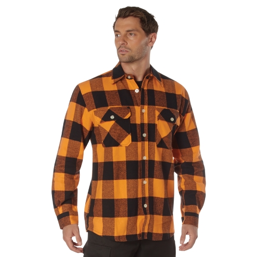 Extra Heavyweight Buffalo Plaid Flannel Cotton Shirt