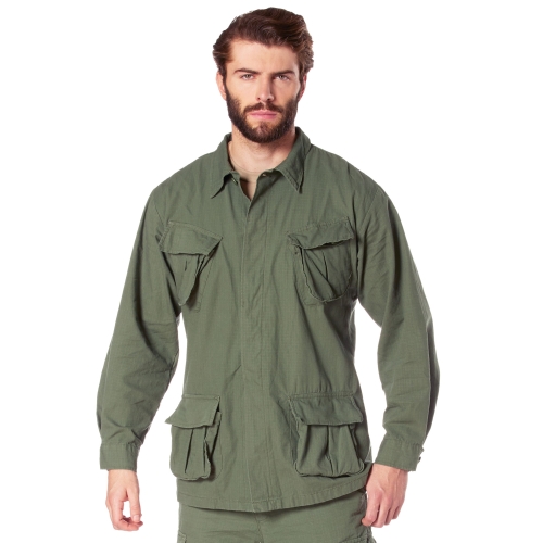 Ultra Force Vintage Vietnam Rip-Stop Fatigue Shirt