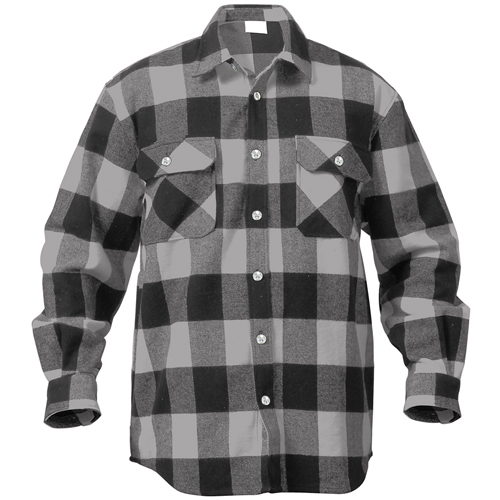 Extra Heavyweight Buffalo Plaid Flannel Cotton Shirt