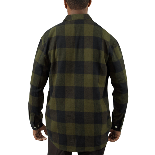 Extra Heavyweight Buffalo Plaid Flannel Cotton Shirt