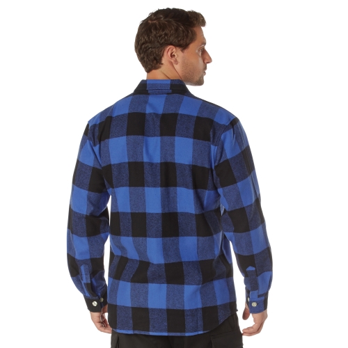 Extra Heavyweight Buffalo Plaid Flannel Cotton Shirt