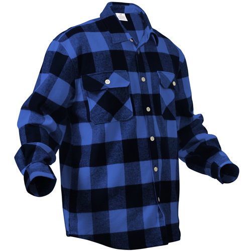 Extra Heavyweight Buffalo Plaid Flannel Cotton Shirt