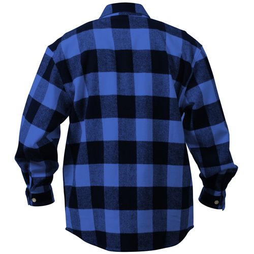 Extra Heavyweight Buffalo Plaid Flannel Cotton Shirt