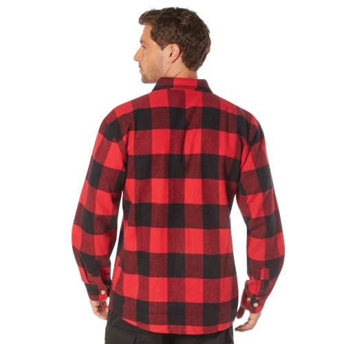 Extra Heavyweight Buffalo Plaid Flannel Cotton Shirt