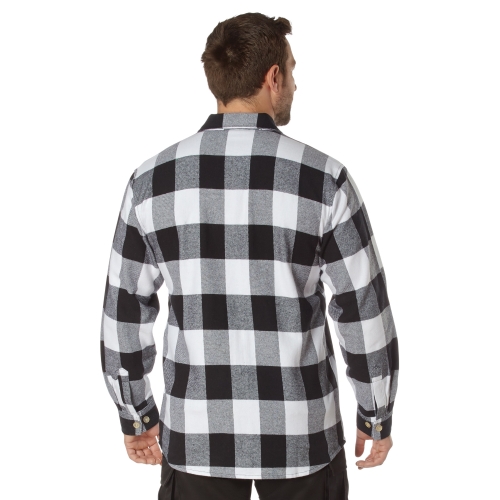Extra Heavyweight Buffalo Plaid Flannel Cotton Shirt