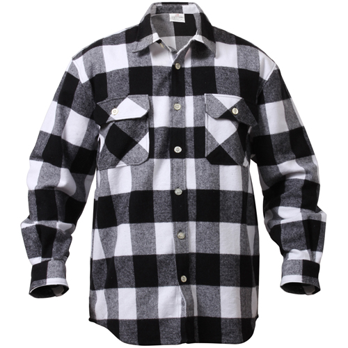 Extra Heavyweight Buffalo Plaid Flannel Cotton Shirt